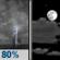 Wednesday Night: Showers And Thunderstorms then Partly Cloudy