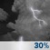 Wednesday Night: A slight chance of showers and thunderstorms before 8pm, then a chance of showers and thunderstorms. Mostly cloudy, with a low around 67. South wind 0 to 5 mph. Chance of precipitation is 30%. Wednesday Night: Slight Chance Showers And Thunderstorms then Chance Showers And Thunderstorms